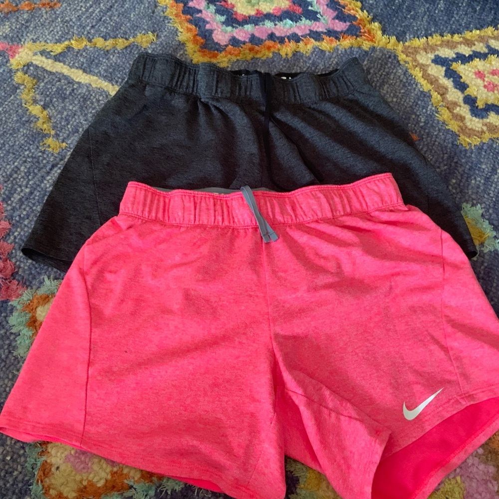 Nike Dri-FIT Pink and Gray Shorts